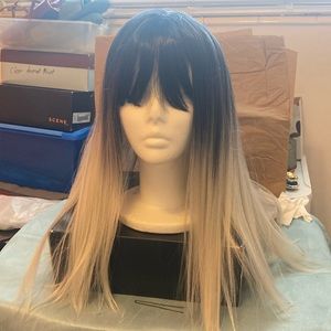 Black and Gray Ombré Wig.